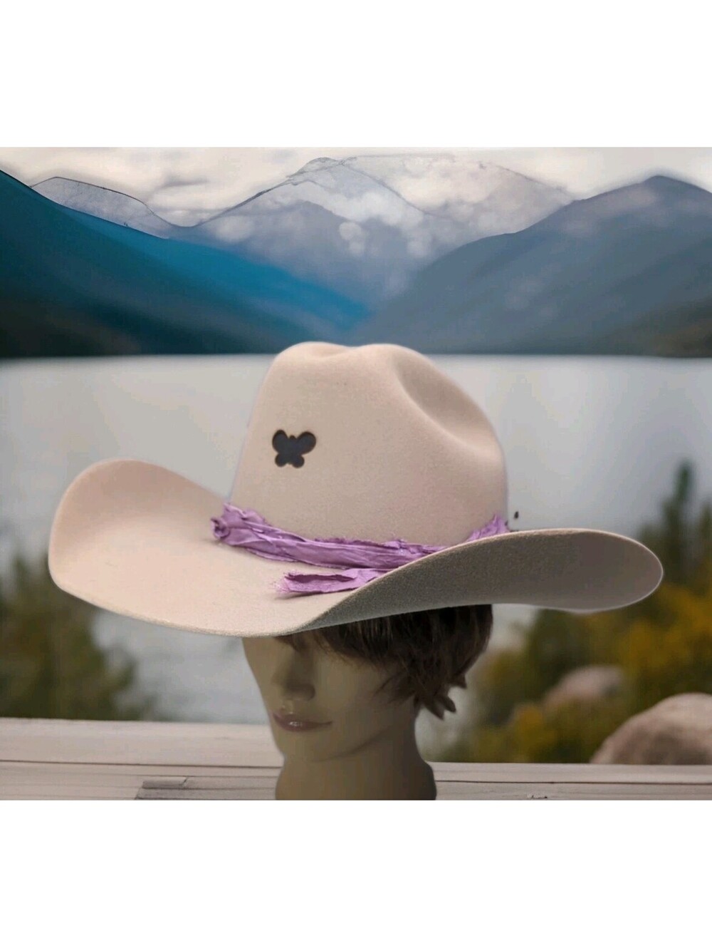 TWISTER DALLAS 2X Felt 6 7/8 Cowboy Western Hat Womens Concert Country Tan Khaki